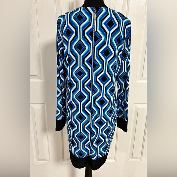 Michael Kors Drs NWOT -Lng Slv/ Bk Zip/Ryl Bl •Blk • Wht/ Smoke-Free Pet-Free Hm - Picture 2 of 5